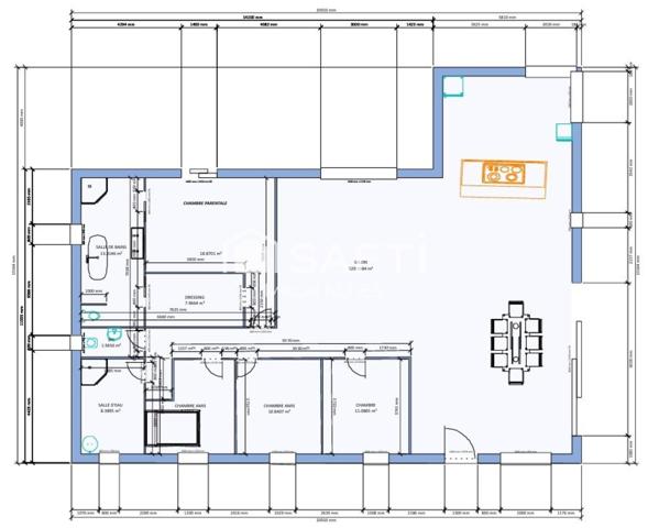 MONFFERAND-SAVES - T5 de 210m² - Terrain 3827 m²