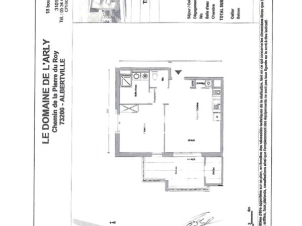 Location Appartement 2 pièces 43.53 m² - BATIMENT A Albertville 73200
