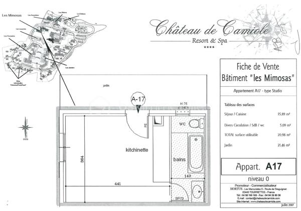 Appartement de 20,98 m²