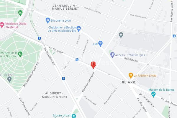 69008 LYON BERTHELOT LOCATION GARAGE SOUS SOL