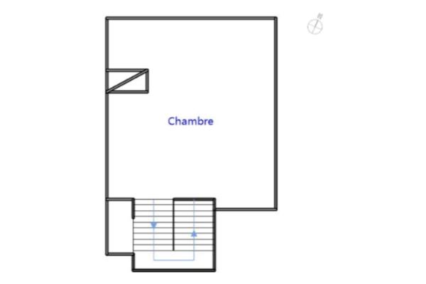 RENNES - T1Bis DUPLEX -  36.61 m2 (42,37m2 au sol) - ATTIQUE - 1 Place de Parking