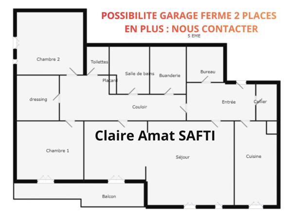 DERNIER ETAGE AVEC RAVALEMENT COMPRIS / CAVE / BALCON