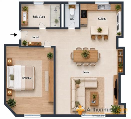 Vente                                                      Appartement
                        
                     2 pièces                      42 m2                     à Saint-Cloud