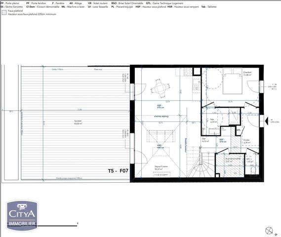 Appartement à vendre 5 pièces 109.75m² Chalon-sur-Saône (71100)