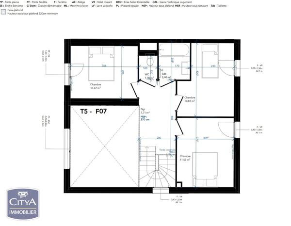 Appartement à vendre 5 pièces 109.75m² Chalon-sur-Saône (71100)