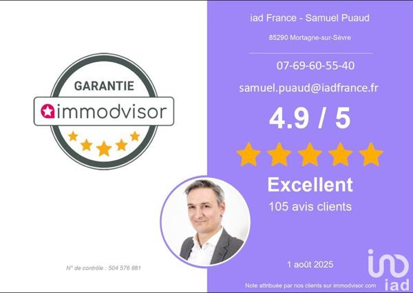 Maison à vendre 5 pièces 97 m² Mortagne-sur-Sèvre