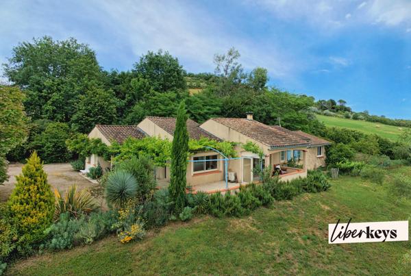 Villa de plain pied T6 - Vue panoramique - Terrain paysager et verger