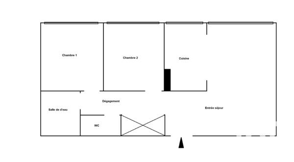Appartement à vendre 3 pièces 59,66 m² Paris 13