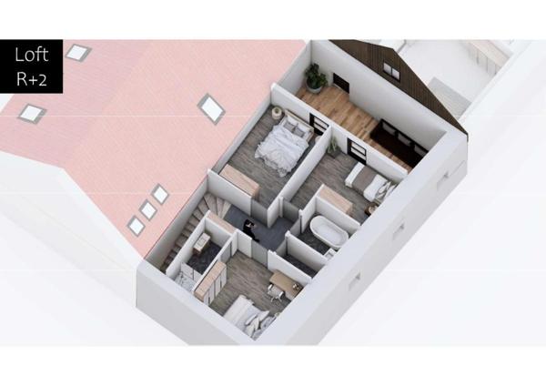 LAVAL, hyper centre, loft à rénover