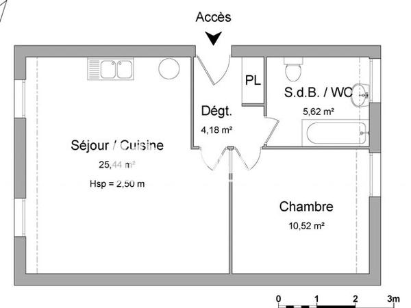 Location Appartement 2 pièces 45.76 m² - 48 ROUTE DE LYON Meximeux 01800