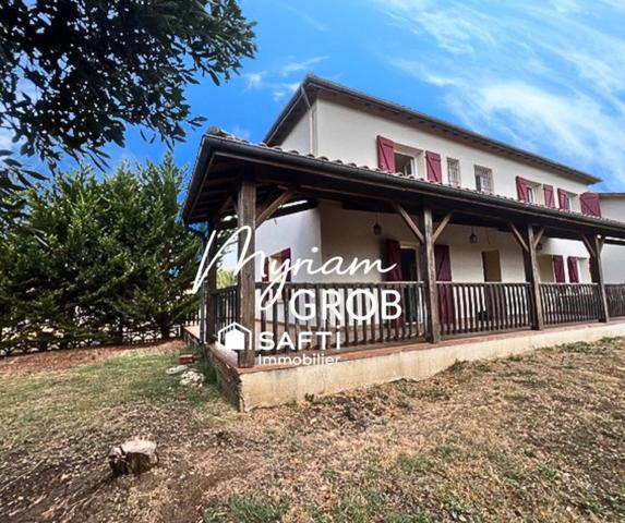 Maison de village T5 – Terrasses & vue panoramique à Boudou (82)