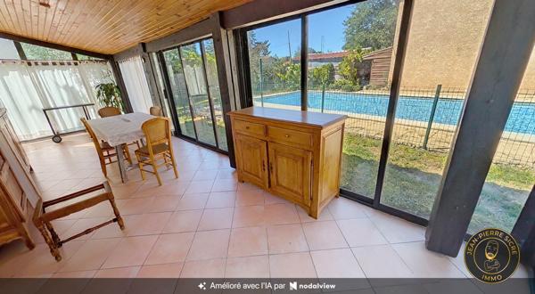 Cintegabelle — Maison de famille de 207 m² sur trois niveaux, cinq chambres, annexes et piscine, terrain clos