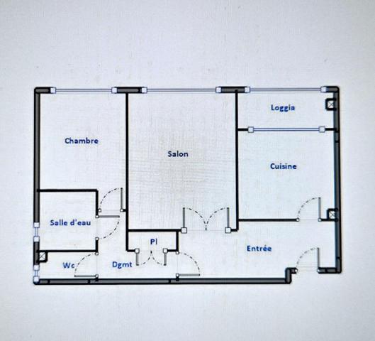 Appartement Lyon 2 pièces 52 m2