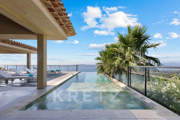 Grimaud - Villa contemporaine vue mer