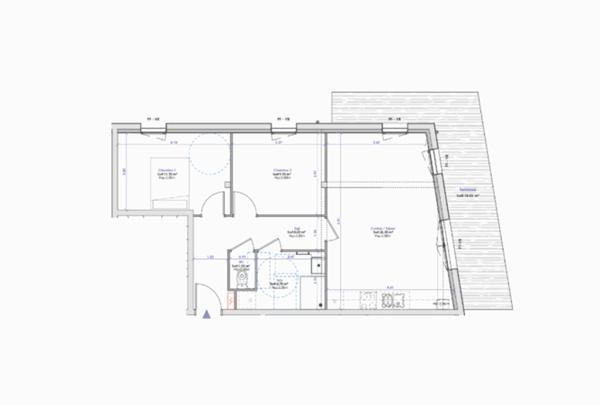 Appartement Berck 3 pièce(s) 63 m2 - 62600 -