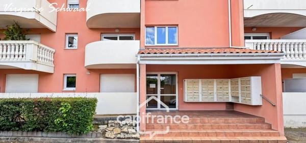 Appartement T2 meublé avec balcon et parking – Résidence sécurisée avec ascenseur à Dax quartier Saint Vincent