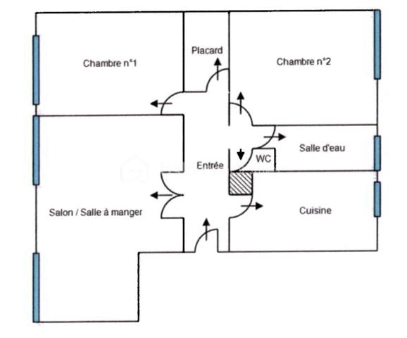 Appartement de 72,61 m²