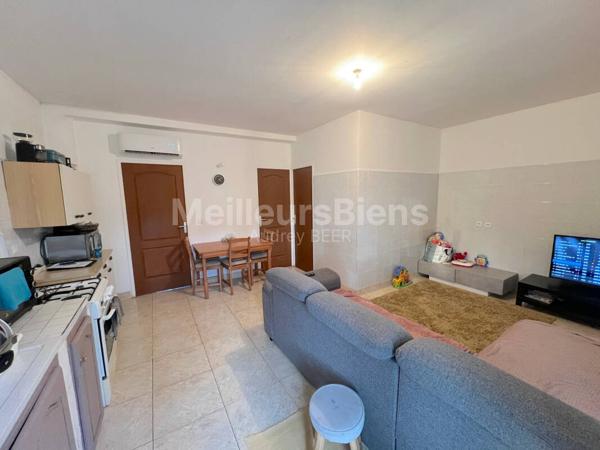 Ensemble immobilier: 1 appartement + 1 local commercial de 190 m² + 1 local de 55 m²