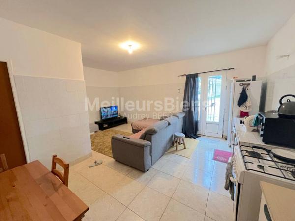 Ensemble immobilier: 1 appartement + 1 local commercial de 190 m² + 1 local de 55 m²