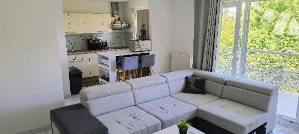 Appartement T2 impeccable, lumineux, bien agencé avec un grand balcon, au calme.