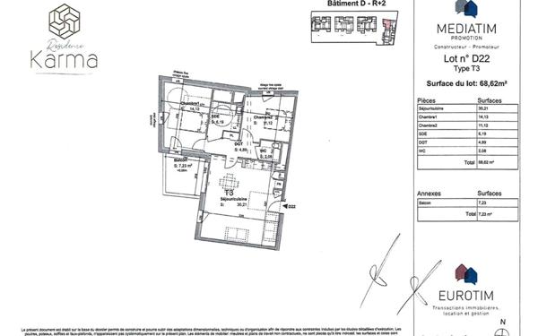 Appartement à louer    3 pièces •  La Rochelle