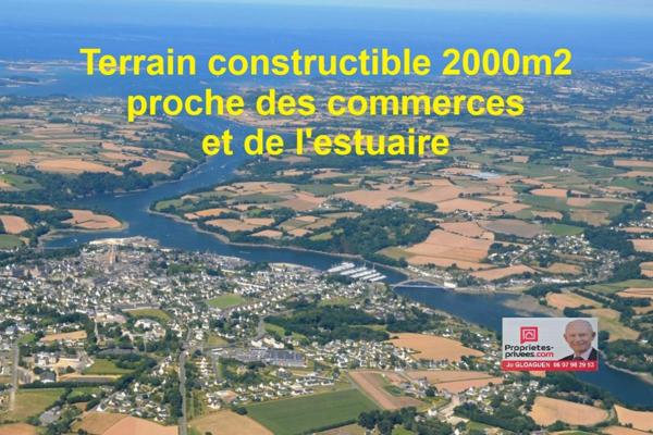 Terrain  constructible de 2000 m2 au calme et proche des commodités