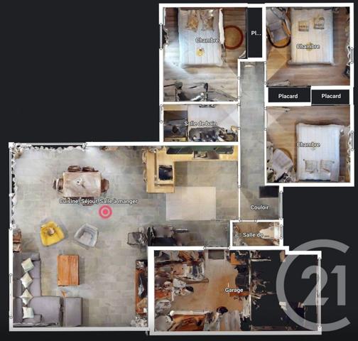 Maison à vendre  4 pièces - 90,90 m2 ST VINCENT SUR JARD - 85