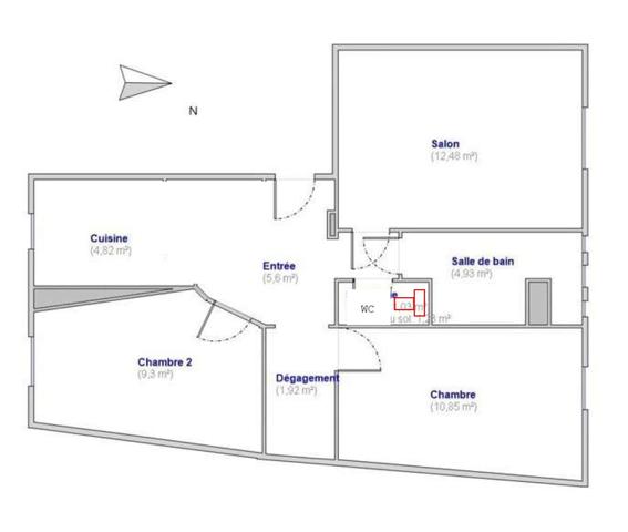 Appartement 3 pièces à vendre à Aubervilliers - Secteur Mairie