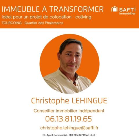 Immeuble 425 m² – Projet locatif / colocation – Tourcoing