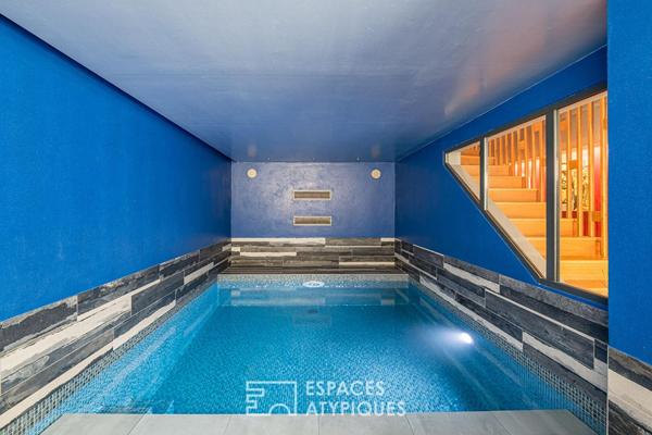 Ancien entrepôt rénové avec piscine, garage et terrasses proche des Quais