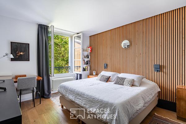 Demeure du XVIIIème entièrement rénovée par un architecte localisée dans le coeur historique de Carrieres Sur Seine