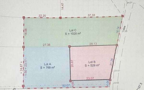 Terrain à vendre    Saintes