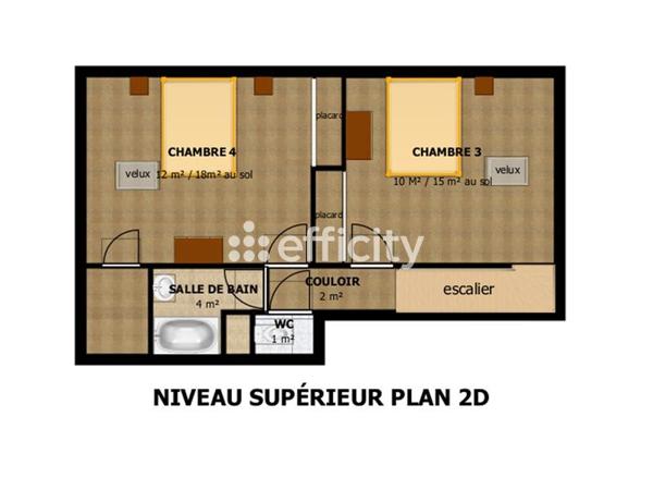Appartement 5 pièces - 100 m² Exclusivité efficity