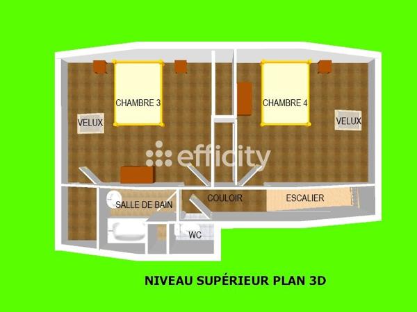 Appartement 5 pièces - 100 m² Exclusivité efficity