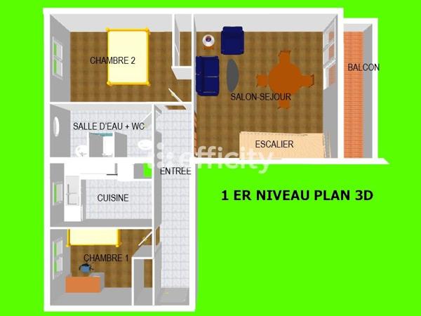 Appartement 5 pièces - 100 m² Exclusivité efficity