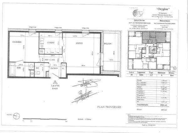 Appartement T2 à louer Saint Jacques De La Lande - 49 m² (réf : 556226)