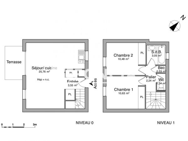 Location Appartement 3 pièces 57.48 m² - 1 RUE FERNAND LEGER Varennes-vauzelles 58640