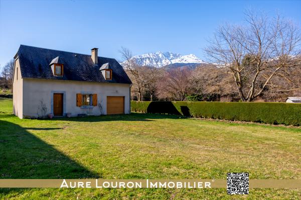 Pailhac (65240) MAISON AVEC GRAND JARDIN - TERRASSE ET GARAGE AU CŒUR DU VILLAGE DE PAILHAC (ARREAU 1KM)
