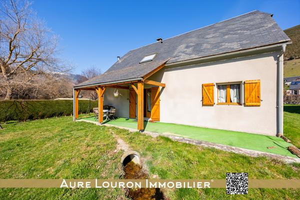 Pailhac (65240) MAISON AVEC GRAND JARDIN - TERRASSE ET GARAGE AU CŒUR DU VILLAGE DE PAILHAC (ARREAU 1KM)