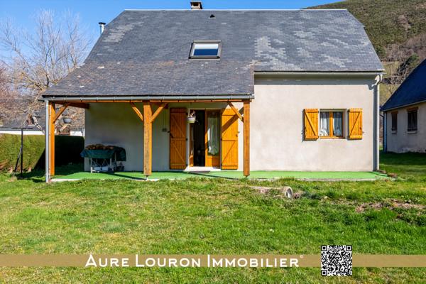 Pailhac (65240) MAISON AVEC GRAND JARDIN - TERRASSE ET GARAGE AU CŒUR DU VILLAGE DE PAILHAC (ARREAU 1KM)