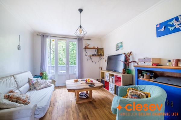 - OULLINS CENTRE- T3 TRAVERSANT AVEC BALCON- PETITE ...