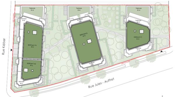 appartement neuf type T4 à vendre PANTIN (93), surface hab 78,03 m2 + 2 balcons 10,65 m2