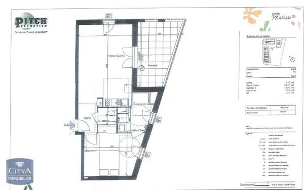 Appartement à louer 2 pièces 44.78m² Fenouillet (31150)