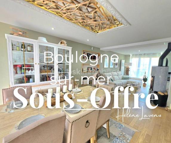✨️Nouvelle Exclusivité - Boulogne/Mer✨️
✨️Maison | Deux garages | Jardin | 212 000€ ✨️

♧ A deux pas du Centre-ville et de la Promenade des bords de la Liane.
Profitez d'une maison avec tous les commerces, écoles et services à proximité.

♧ Cette maison de construction cossue de 115m2 habitables ,dalle béton se présente ainsi : 
- Espace de vie de 50m2, ouvert et lumineux,
- Une cuisine récente de chez Mobalpa avec nombreux rangements, électroménager, et îlot central familial de la même gamme.
- 2 chambres dont une suite parentale en son rez-de-chaussée avec grand dressing,
- Espace buanderie
- 2 grands garages carrelés, avec portes motorisées, accessibles directement par la maison
- 2 stationnements privatifs extérieurs 
- Sous sol complet
- Jardin clos et balcon.

♧ Prestations techniques : 
- DPE C [ 168 ] / GES C [ 21 ] 
- Fenêtres neuves marque K-Line, Aluminium Double vitrage renforcé 
- Volets Electriques avec domotique 
- Chauffage au gaz [ et électrique dernière génération dans suite parentale ]
- Production Eau chaude par la Chaudière 
- Dalle béton
- Nettoyage toiture et Façade réalisés 
- Carrelage Rigail
- Poêle à bois Rigail
- Cuisine aménagée et Equipée gamme Mobalpa

Prix : 212 000€
Honoraires charge Vendeur 

Contact & Visites : 06 37 49 25 17
Hélène Lavenu