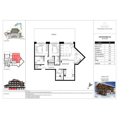 Appartement 3 pièces - 84.40 m²