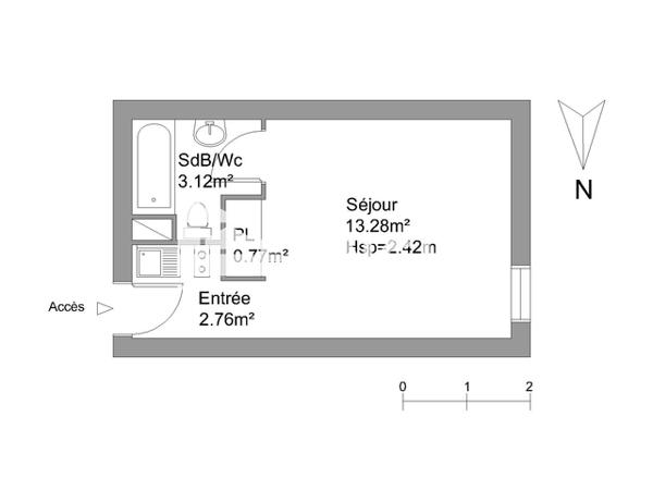 Location Studio 19.93 m² - 4 RUE JEAN GIRAUDOUX Villers Les Nancy 54600
