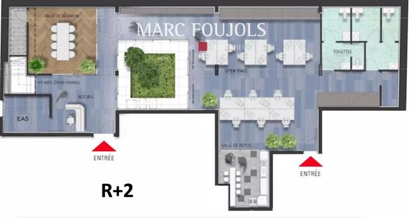 Plateau de bureaux neuf livré aux portes de Monaco