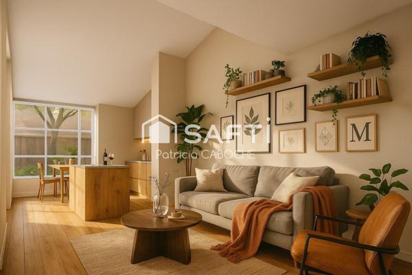 St Genès Talence, T3 en rez-de chaussée entièrement rénové avec terrasse végétalisée de 63 m2