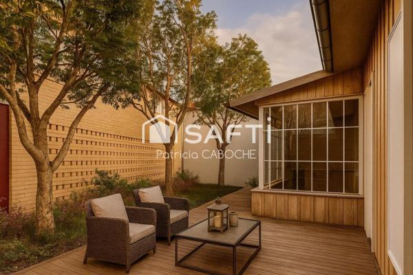 St Genès Talence, T3 en rez-de chaussée entièrement rénové avec terrasse végétalisée de 63 m2