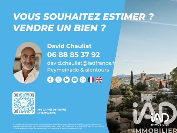 Appartement à vendre 3 pièces 46,3 m² Peymeinade